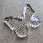 Personalised Thank You Gift For Friends Volunteer Butterfly Sign