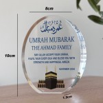 Umrah Mubarak Personalised Gift Kaaba Plaque Umrah Mubarak Gift