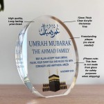 Umrah Mubarak Personalised Gift Kaaba Plaque Umrah Mubarak Gift