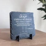 Umrah Mubarak Personalised Slate Plaque Umrah Mubarak Gifts