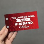 Husband Coupon Book Romantic Idea For Valentines Day Anniversary