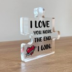 Love Acrylic Plaque Boyfriend Gifts for Him Husband Gifts