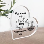 Personalised Photo Plaque Valentines Day Gift For Him Her