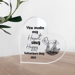 Personalised Photo Plaque Valentines Day Gift For Him Her