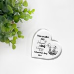 Personalised Photo Plaque Valentines Day Gift For Him Her