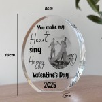 Personalised Valentines Day Gift For Him Her Photo Plaque