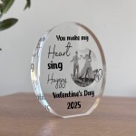 Personalised Valentines Day Gift For Him Her Photo Plaque