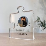 Novelty Gift For Couple Personalised Puzzle Piece Valentines Day