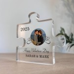 Personalised Happy Valentine's Day Gift For Couple Acrylic Sign