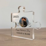 Personalised Happy Valentine's Day Gift For Couple Acrylic Sign