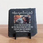 Personalised Valentines Day Gift For Couple Slate Sign