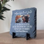 Personalised Valentines Day Gift For Couple Slate Sign