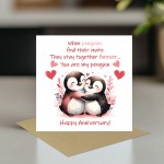 You Are My Penguin Card Greetings Card for Anniversary