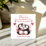 You Are My Penguin Card Greetings Card for Anniversary