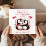 You Are My Penguin Card Greetings Card for Couple Anniversary