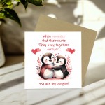 You Are My Penguin Card Greetings Card for Couple Anniversary