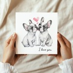 I Love You Dog Card Cute Valentines Card Cards for Him Funny