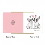 I Love You Dog Card Cute Valentines Card Cards for Him Funny