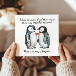 You Are My Penguin Card For Valentines Day Anniversary