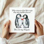 You Are My Penguin Card For Valentines Day Anniversary