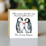 You Are My Penguin Card For Valentines Day Anniversary