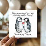 You Are My Penguin Card For Valentines Day Anniversary