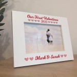 Personalised Photo Frame Our First Valentines Day Gift