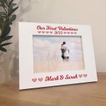 Personalised Photo Frame Our First Valentines Day Gift