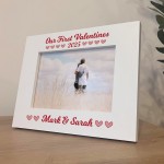 Personalised Photo Frame Our First Valentines Day Gift