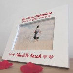 Personalised Photo Frame Our First Valentines Day Gift