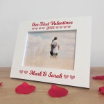 Personalised Photo Frame Our First Valentines Day Gift