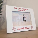 Our First Valentines Day Gift For Boyfriend Girlfriend Frame