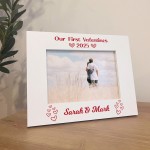 Our First Valentines Day Gift For Boyfriend Girlfriend Frame