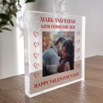 Valentines Day Gift For Him Her Personalised Plaque Boyfriend