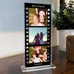 Personalised Retro Photo Film Plaque Picture Gifts Friendship