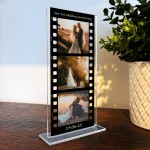 Personalised Retro Photo Film Plaque 1st Wedding Anniversary