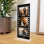 Personalised Retro Photo Film Plaque 1st Wedding Anniversary