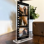 Personalised Retro Photo Film Plaque 1st Wedding Anniversary