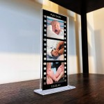 Personalised Retro Photo Film Plaque Baby Photo Collage New Baby