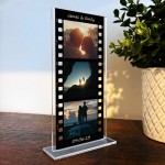 Personalised Retro Film Photo Acrylic Plaque Couple Photo Sign