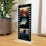 Personalised Retro Film Photo Acrylic Plaque Couple Photo Sign