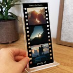 Personalised Retro Film Photo Acrylic Plaque Couple Photo Sign