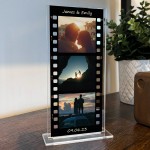 Personalised Retro Film Photo Acrylic Plaque Couple Photo Sign