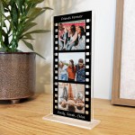 Personalised Retro Film Photo Acrylic Plaque Friendship Gift