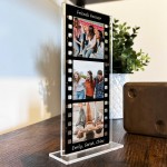 Personalised Retro Film Photo Acrylic Plaque Friendship Gift