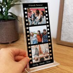 Personalised Retro Film Photo Acrylic Plaque Friendship Gift