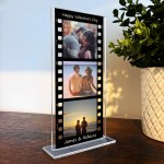 Personalised Retro Photo Film Plaque Valentines Day Gifts