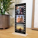 Personalised Retro Photo Film Plaque Valentines Day Gifts