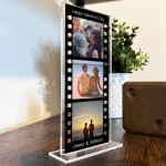 Personalised Retro Photo Film Plaque Valentines Day Gifts