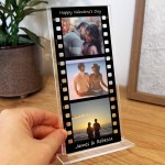 Personalised Retro Photo Film Plaque Valentines Day Gifts